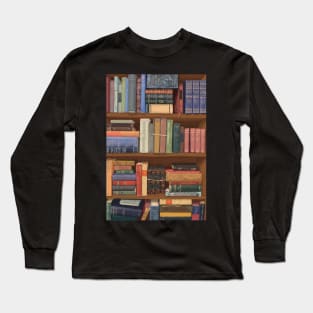 Vintage Bookshelf Long Sleeve T-Shirt